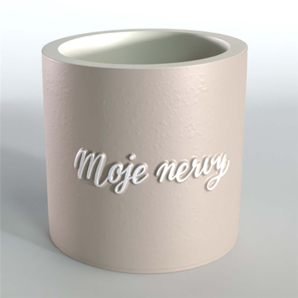Meine Nerven – Laterne mit LED-Kerze