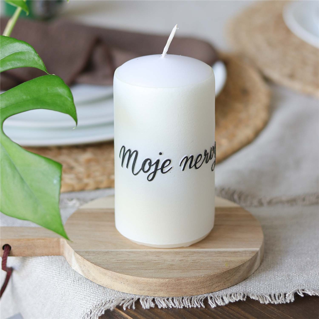 Meine Nerven – Dekokerze 11 cm