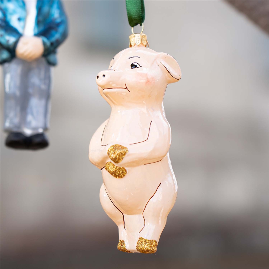 Glasfigur „Pašík, das Schweinchen“ 